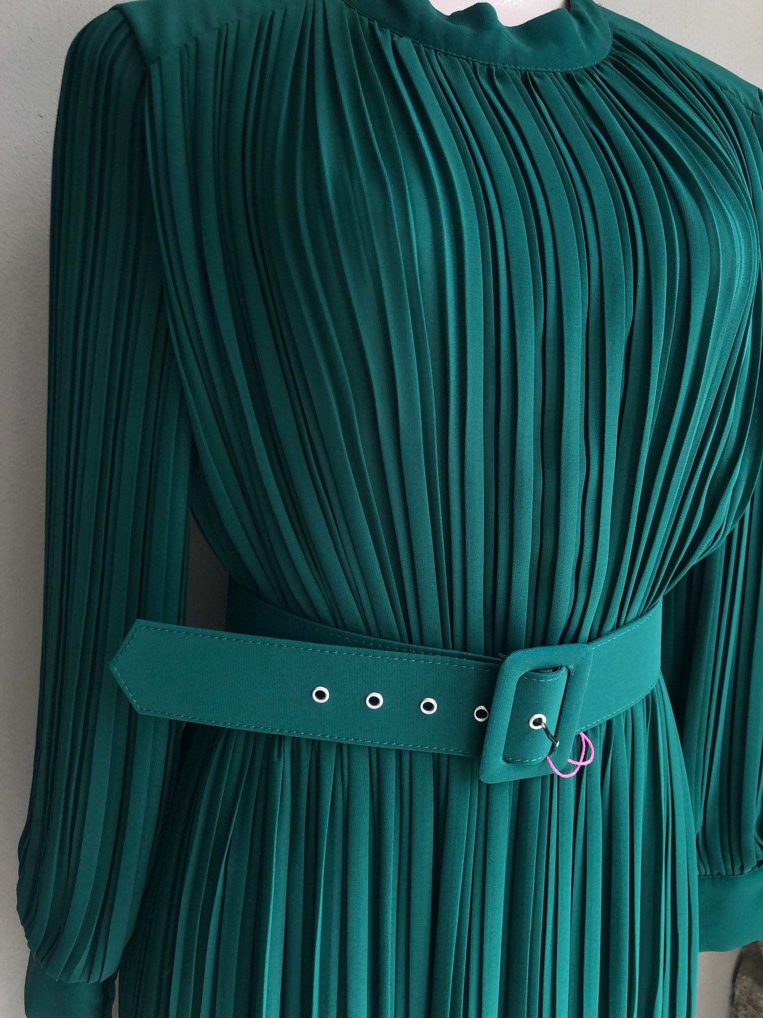 Pleated Chiffon Dress - Image 4