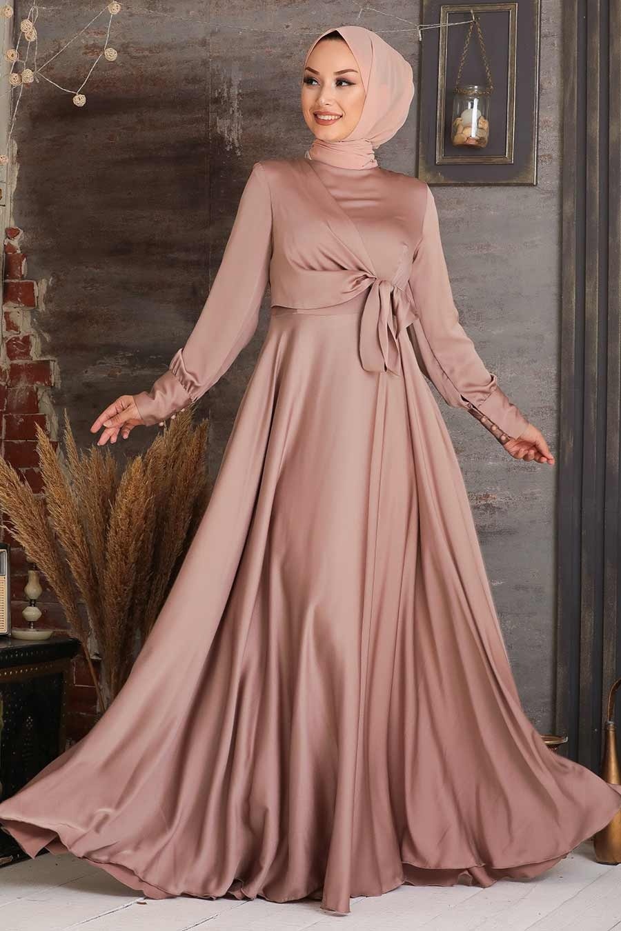 Satin Side-Tie gowns - Image 5