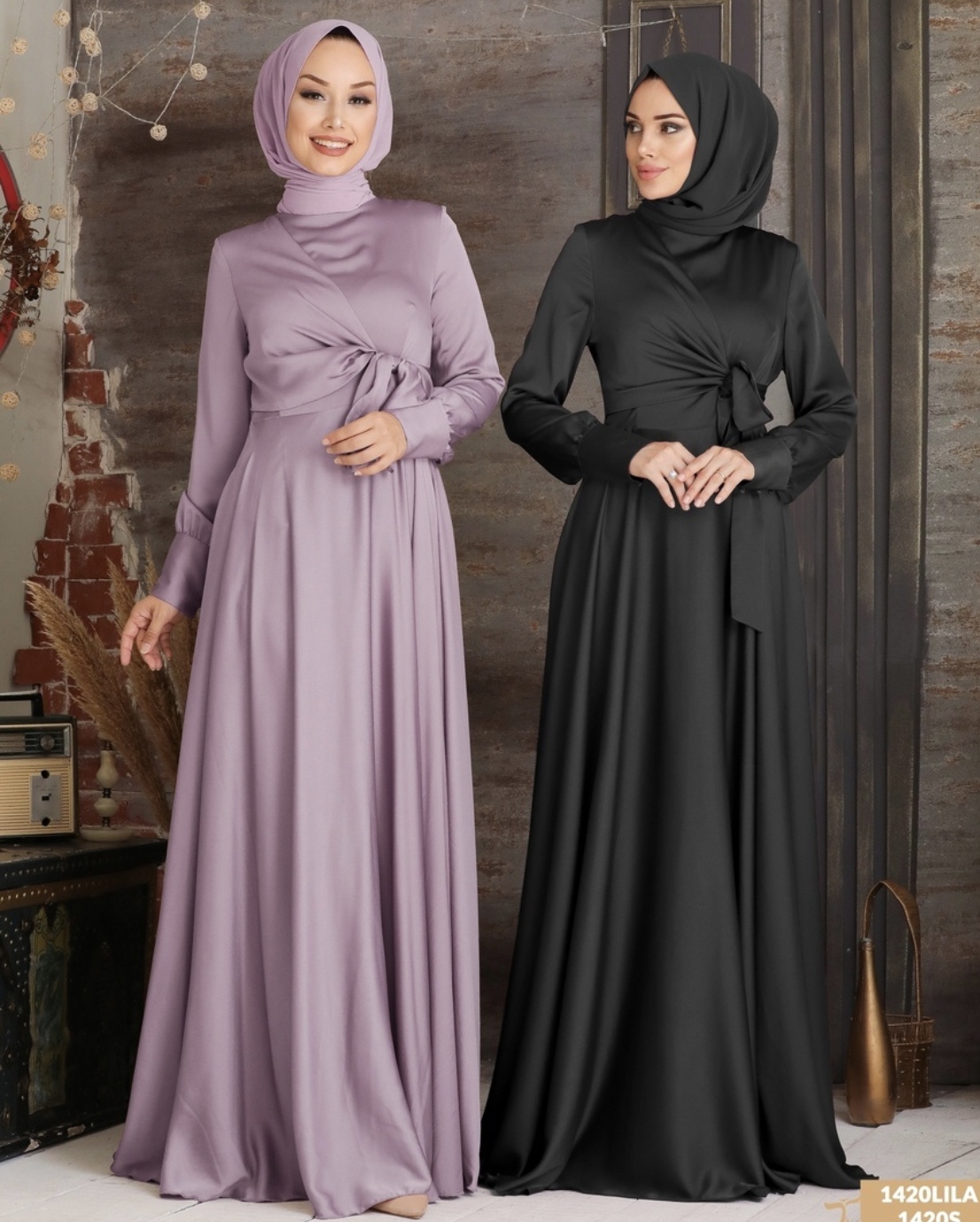 Satin Side-Tie gowns - Image 6