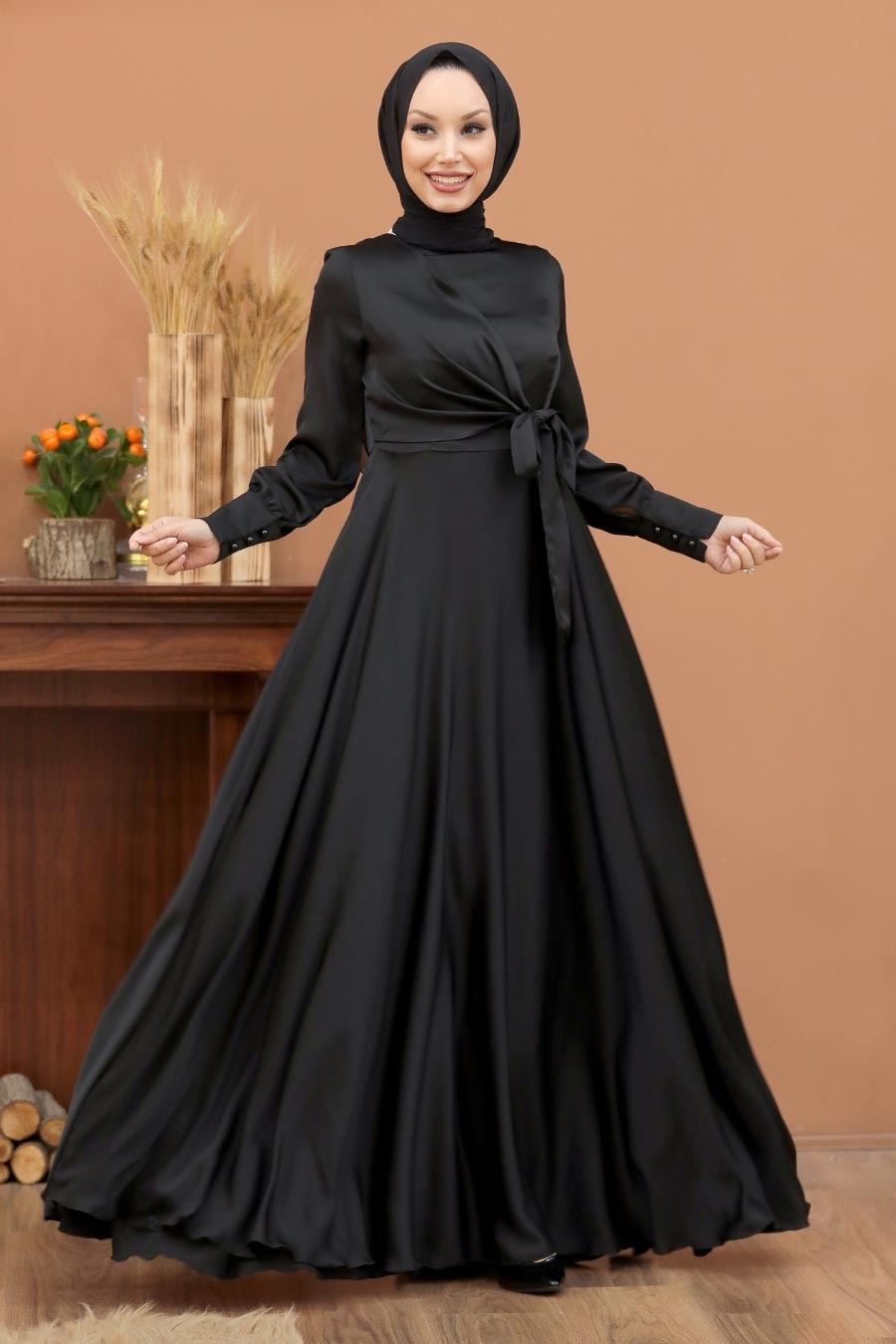 Satin Side-Tie gowns - Image 2