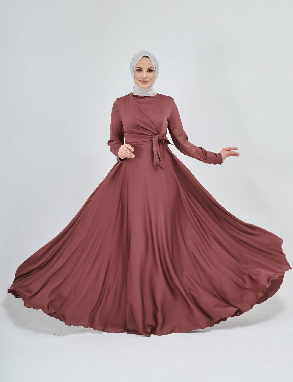 Satin Side-Tie gowns - Image 15
