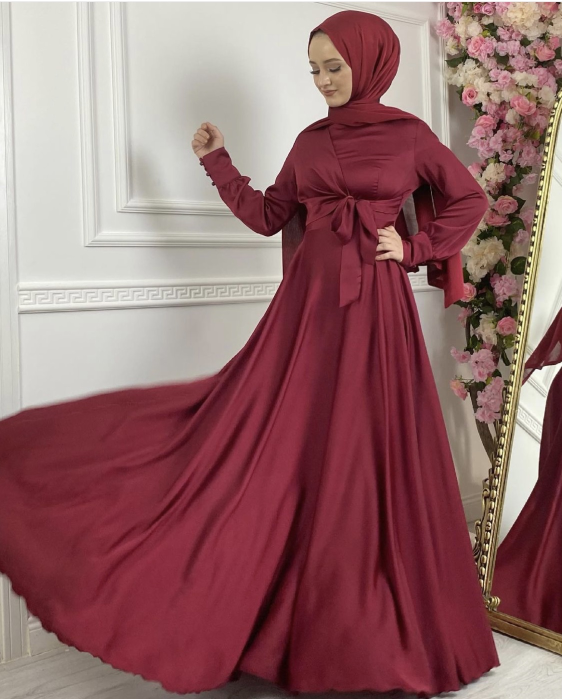 Satin Side-Tie gowns - Image 11