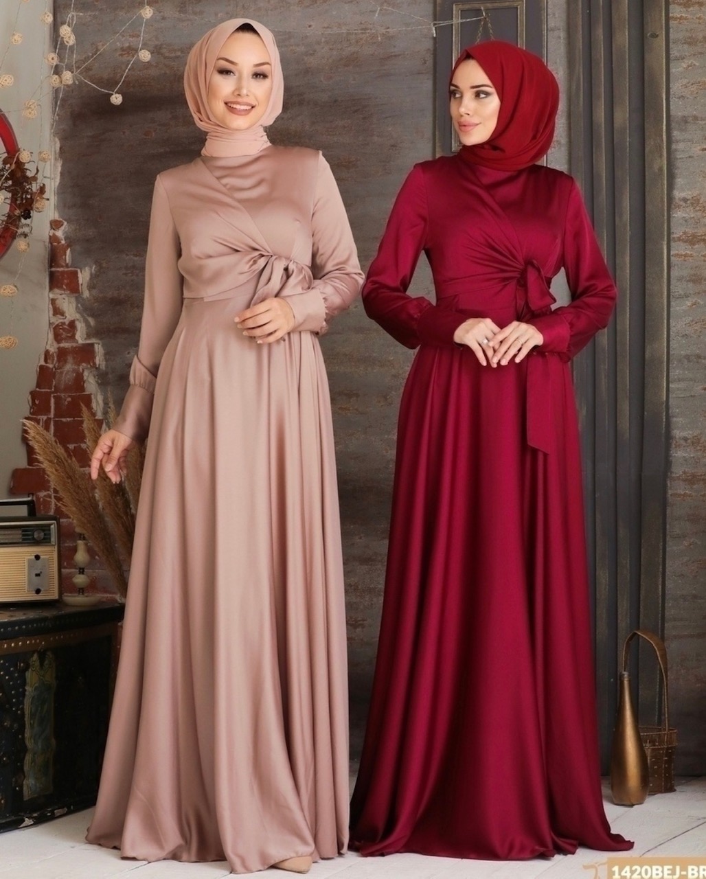 Satin Side-Tie gowns - Image 9