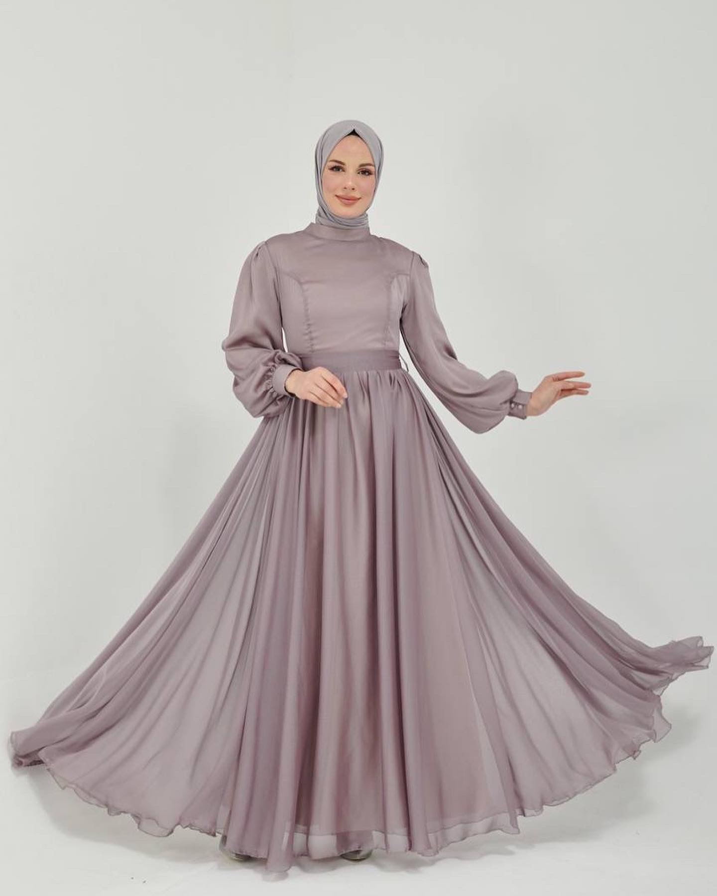 Balloon-Sleeve Chiffon - Image 3