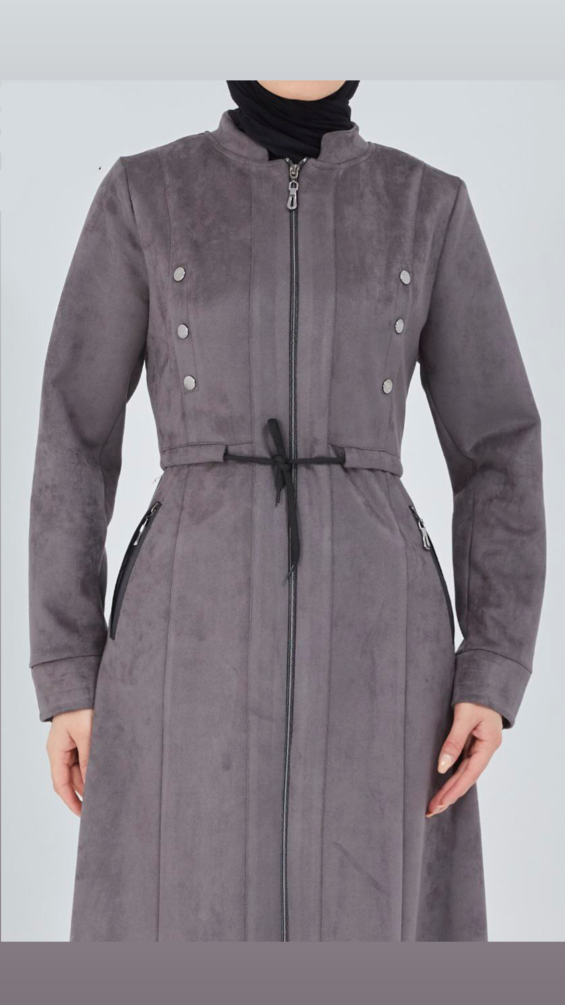 Suede Zip-up