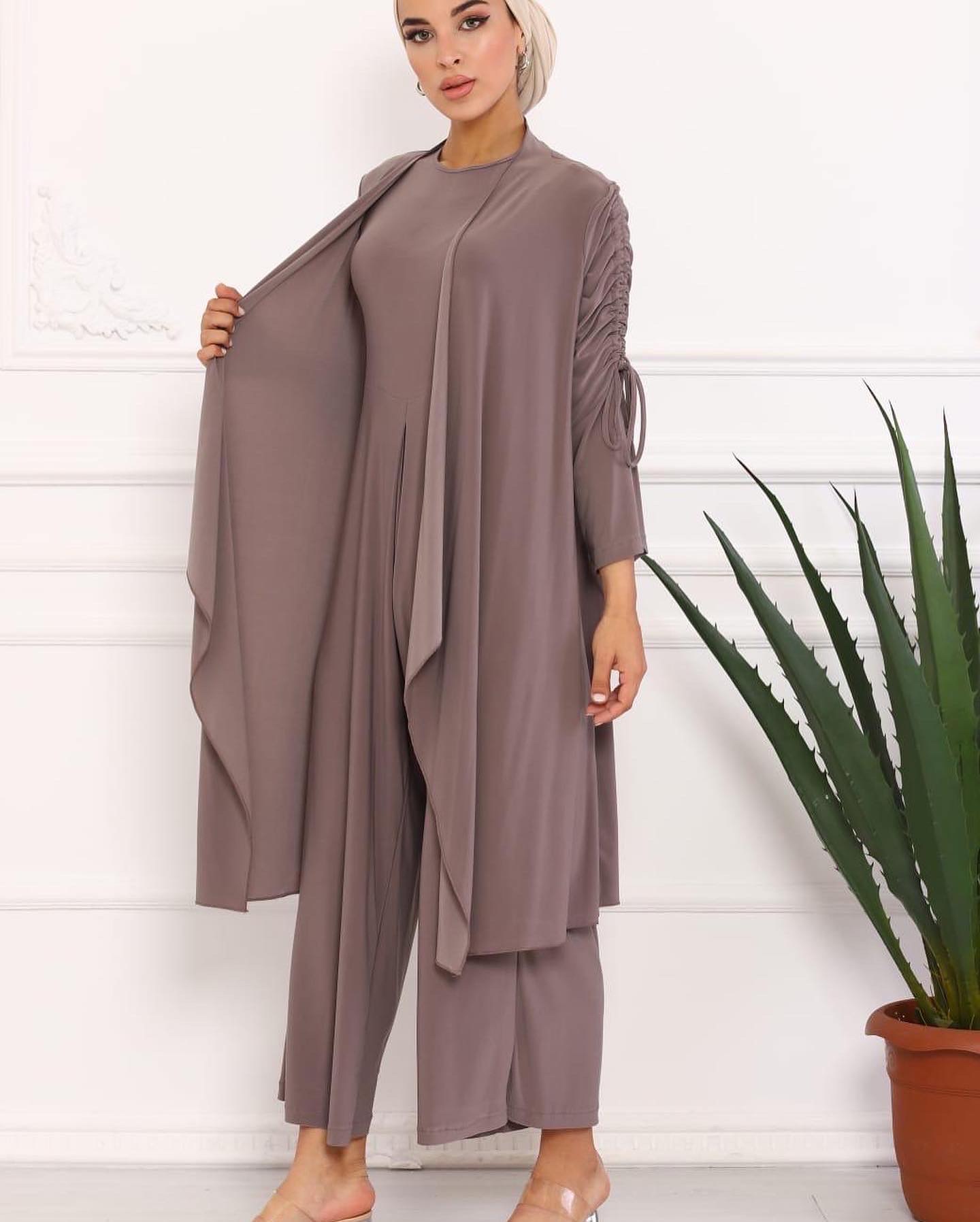 2 piece jumpsuit and throw