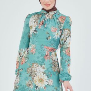 Elbise Chiffon Floral