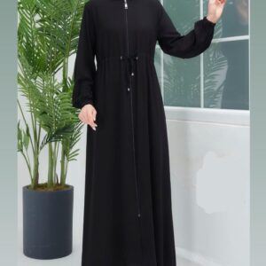 Basic Abaya with draw-string detail