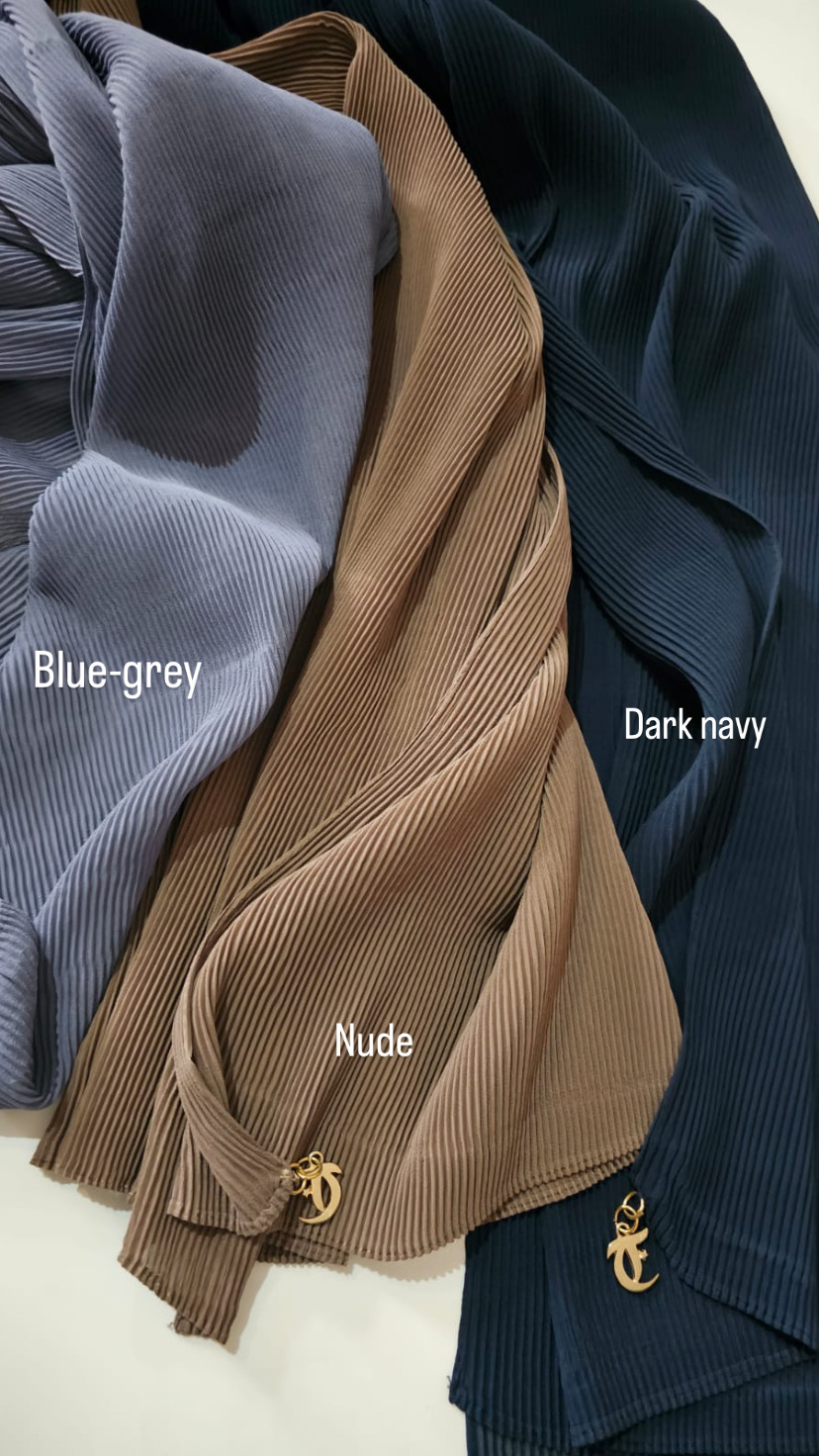 premium pleated chiffon scarves - Image 4