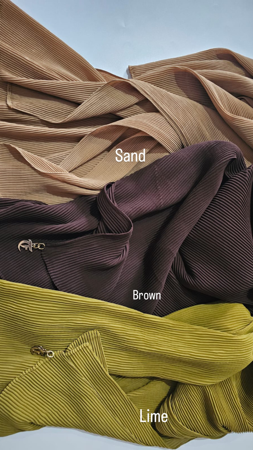 premium pleated chiffon scarves - Image 3